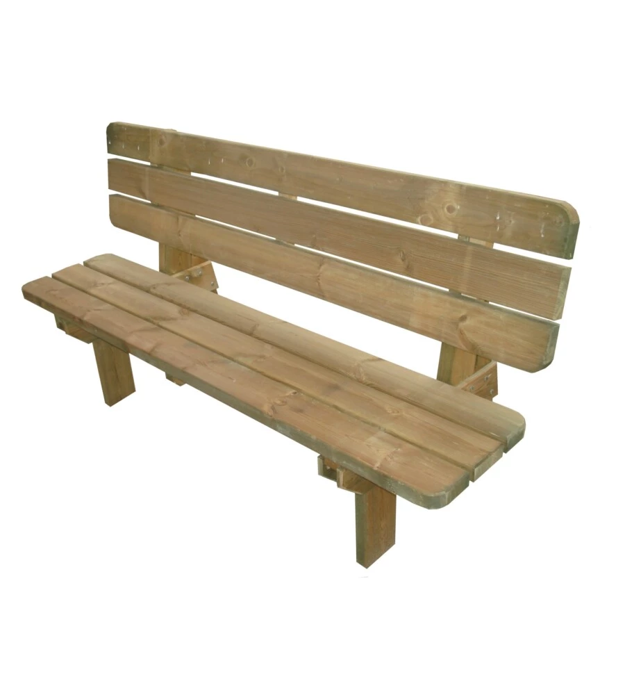 PANCHINA DA ESTERNO IN LEGNO DI PINO 180X40 CM